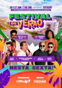 Prefeitura de Catalão lança Festival de Verão inédito com grandes shows e fomento à economia local